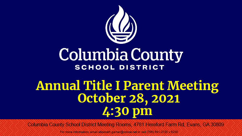 county title I meeting 